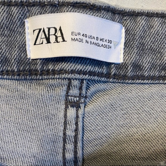 Zara Hi-Rise Gray Vintage Skinny Ankle Jeans Size 8 NWT - Picture 6 of 13